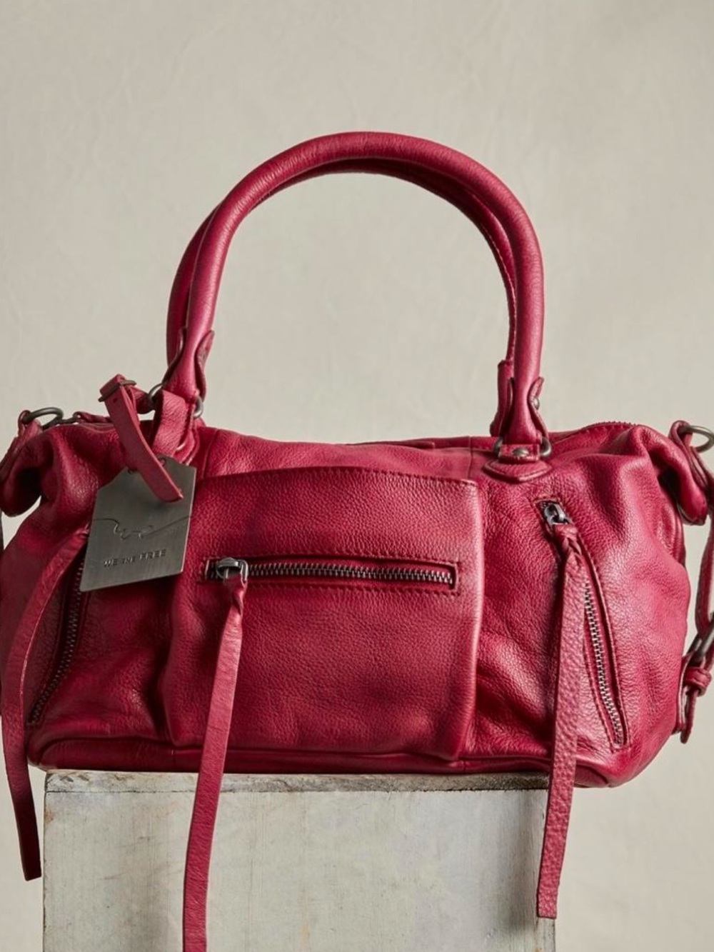 FREE PEOPLE WE THE FREE BABY EMERSON TOTE IN AÇAÍ NWT
